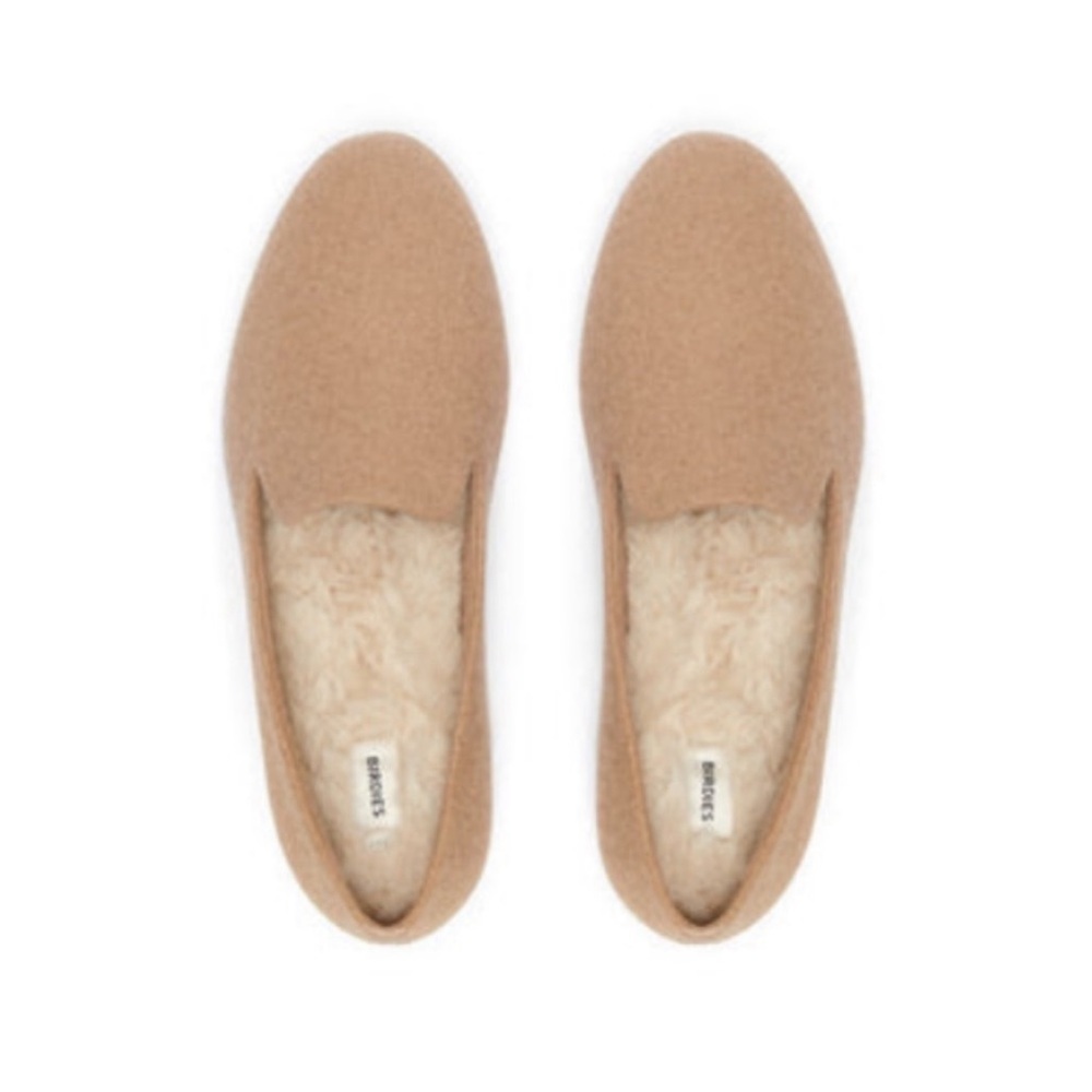 Birdies Starling Knit Loafers in Oatmeal Faux Fur Size 7.5 - Picture 1 of 12